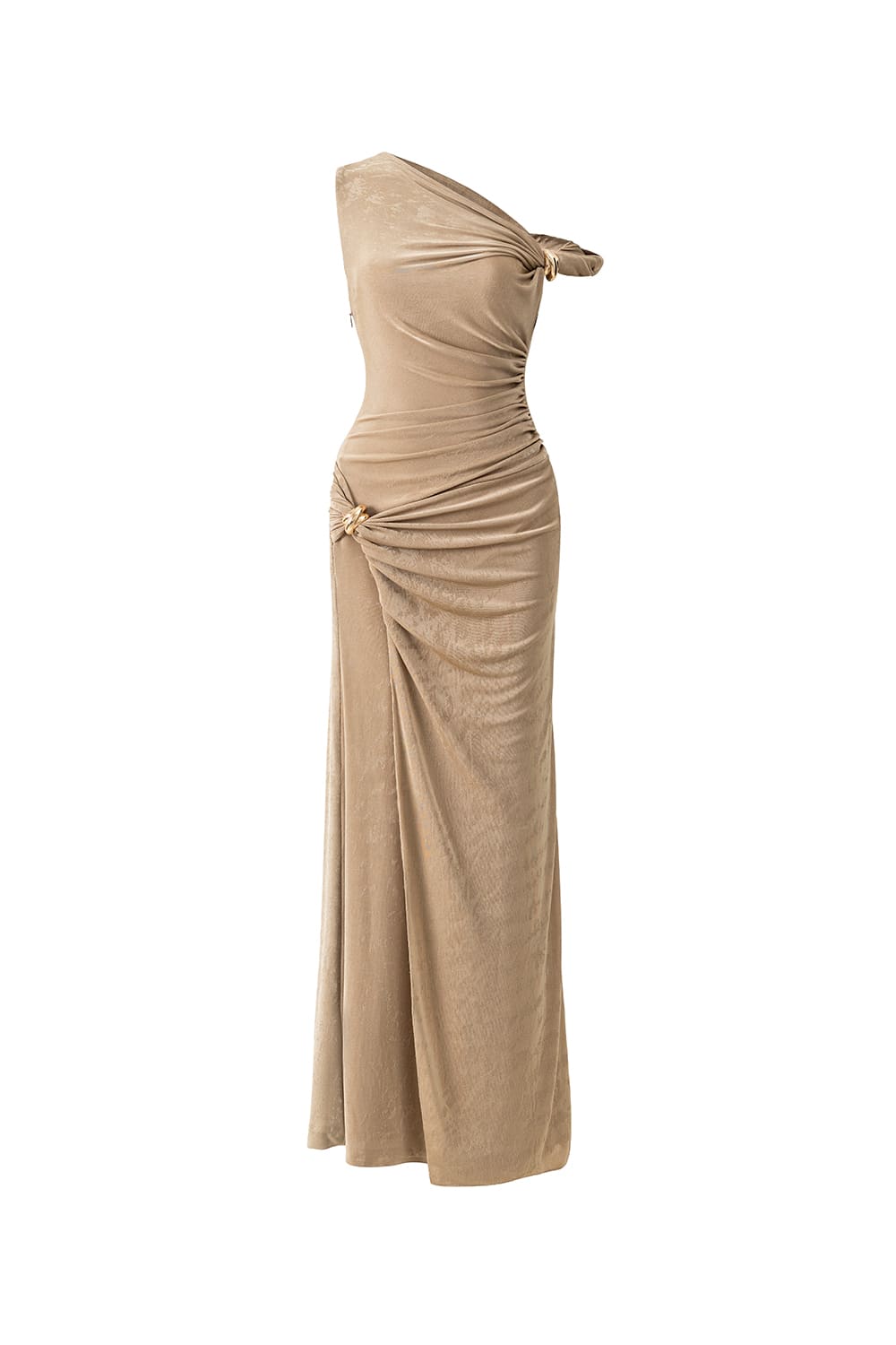 Flowering Girl Women Deline Sheath Gathered Spandex Ankle Length Dress