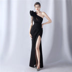 Crafted Flower With Beading Formal Dress
