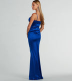 Flowering Girl Women Jaiden Bustier Rhinestone Satin Formal Dress