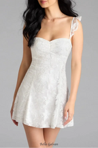 Butterfly Lace-Up Skater Dress