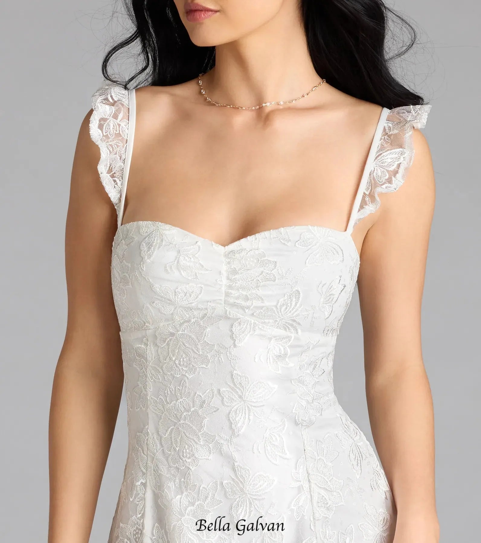 Butterfly Lace-Up Skater Dress