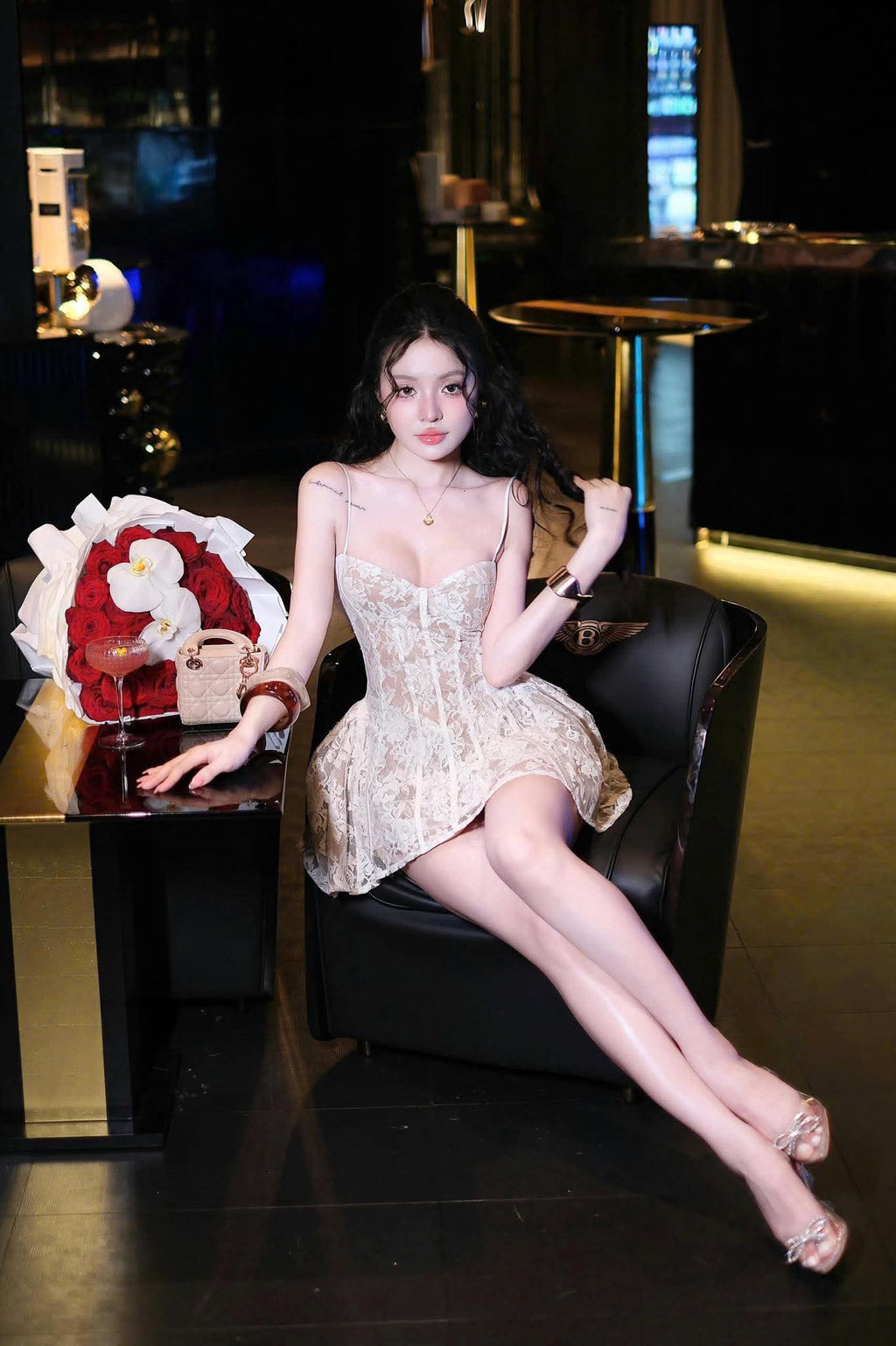 Flowering Girl Women Alessia Lace Mini Dress