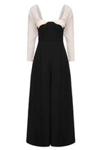 JENNY TULLE SLEEVE SQUARE NECK MAXI DRESS IN BLACK