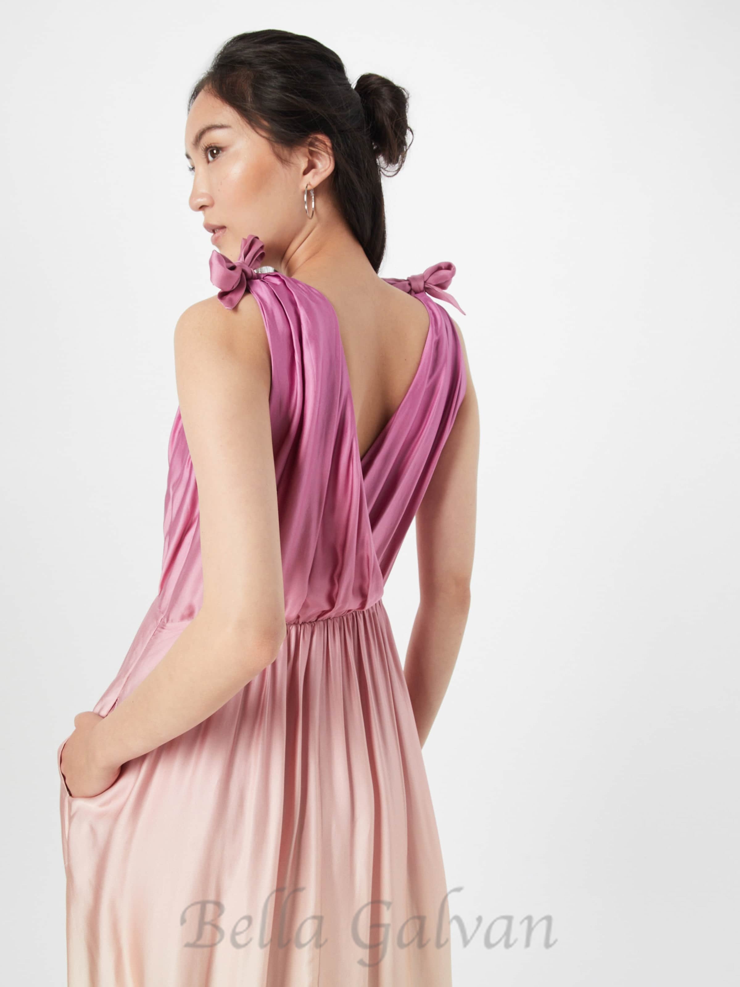 Flowering Girl Women Wrap-over midi dress in pastel yellow without belt