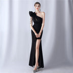 Crafted Flower With Beading Formal Dress
