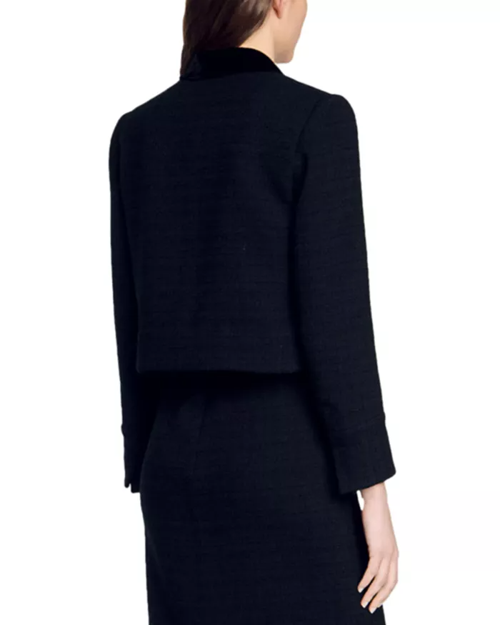 Flowering Girl Women Vic Cropped Blazer in black