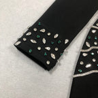 Flowering Girl Women Ashley crystal embellished bodycon maxi dress in black