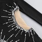 Flowering Girl Women Camille pearl-embellished mini dress in black