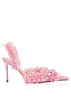 Flowering Girl Women Avah Bow-embellished Slingback Pumps - Pink
