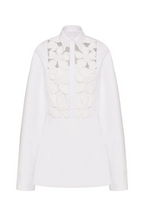 Flowering Girl Women Juliete Floral Cutout Long Sleeves Shirtdress