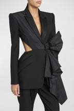 Flowering Girl Women Layla Cut-Out Bow-Embellished Blazer