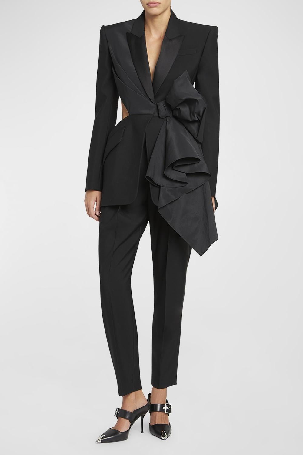 Flowering Girl Women Layla Cut-Out Bow-Embellished Blazer