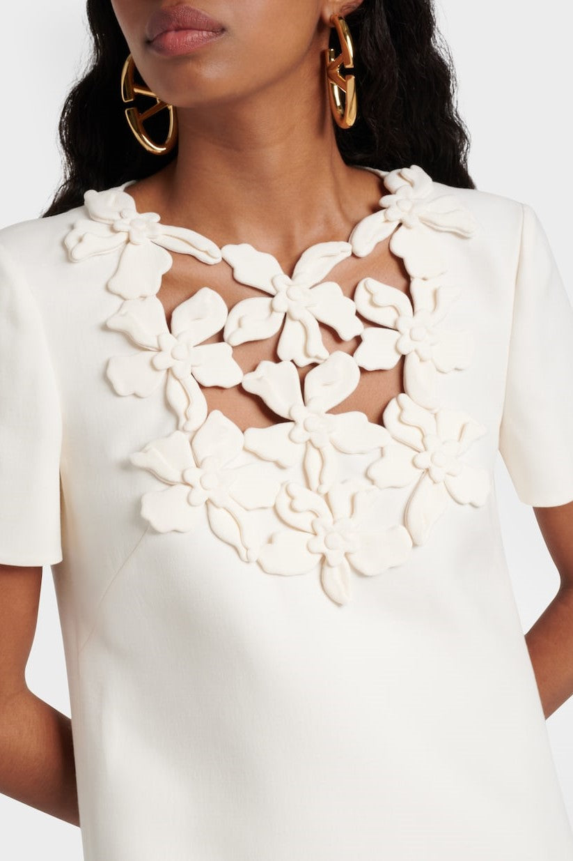 Flowering Girl Women Juliete Short Sleeves Floral Mini Dress