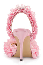 Flowering Girl Women Avah Bow-embellished Slingback Pumps - Pink
