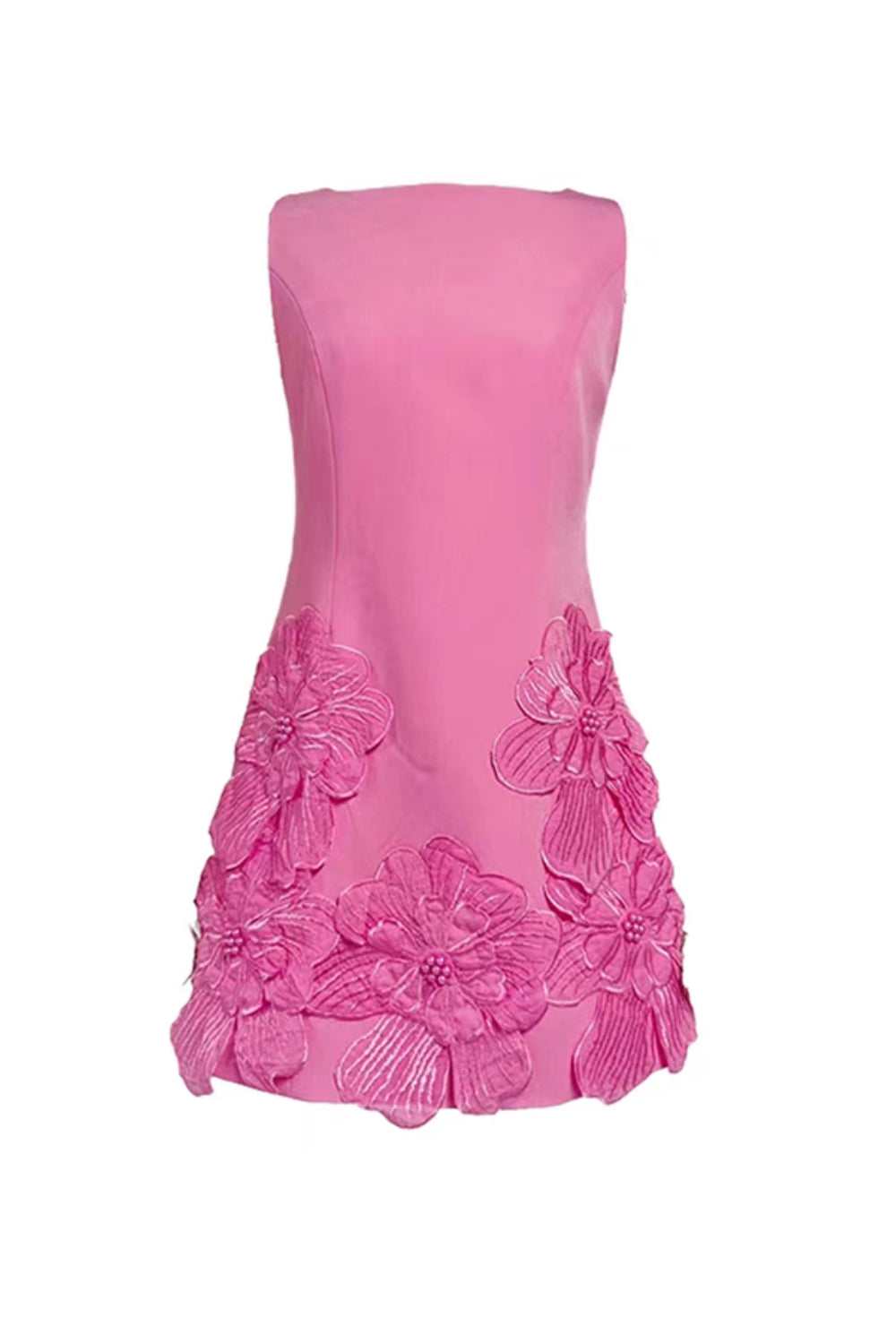 Flowering Girl Women Daiva Flower embellished Mini Dress in pink