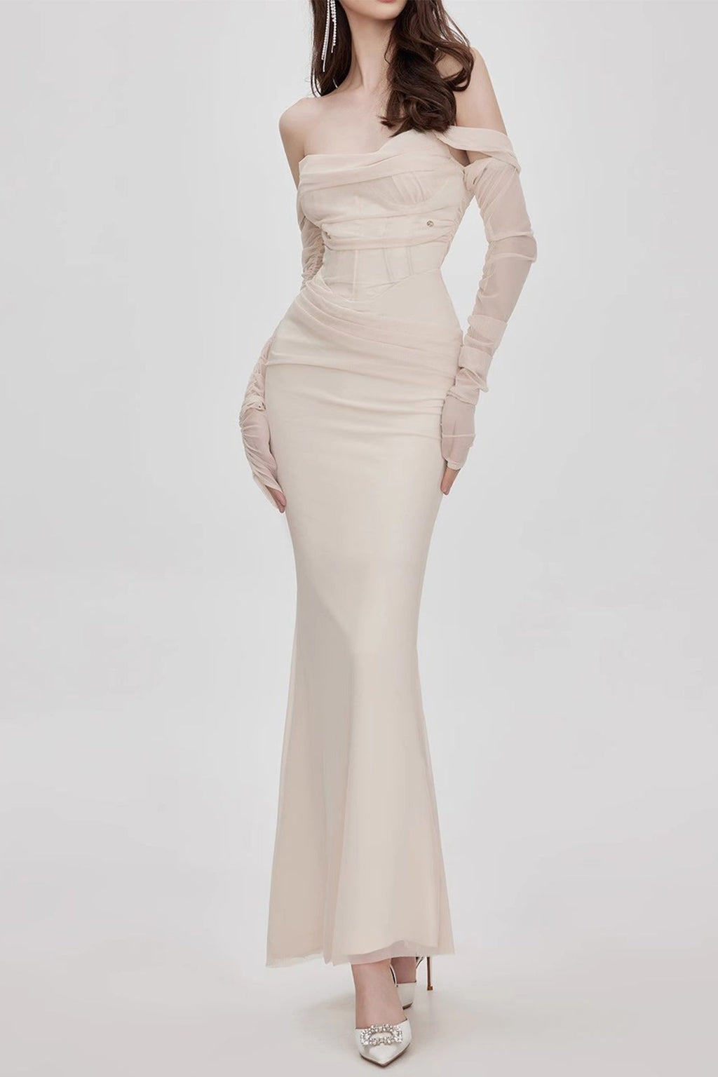 Flowering Girl Women Mesh Maxi Dress
