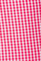 joyce grid strap mini dress in pink