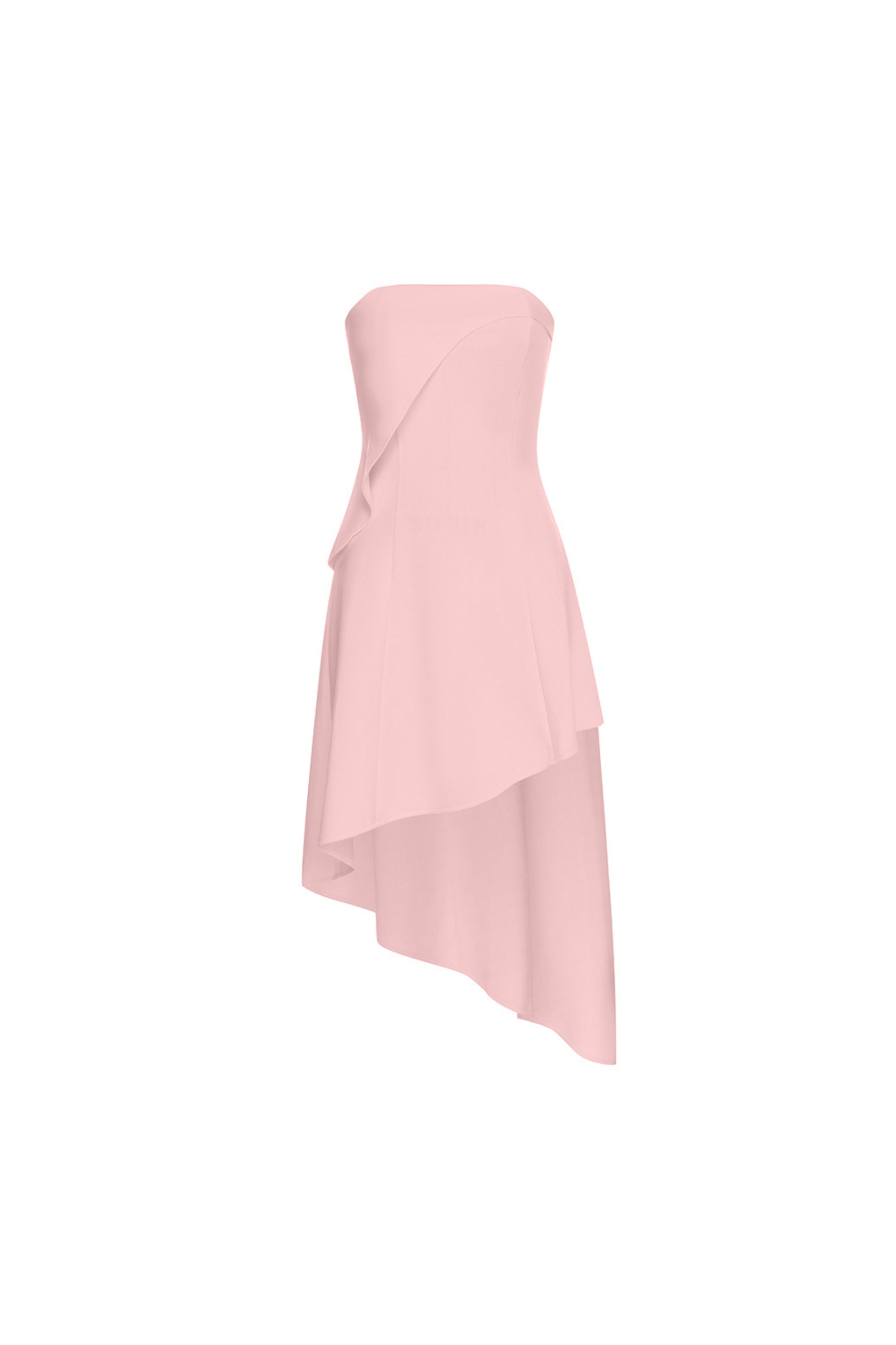 Flowering Girl Women Asymmetric Midi Dress In Pink
