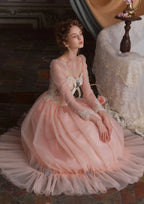 Flowering Girl Women Annalise Long Sleeve Corset Dress