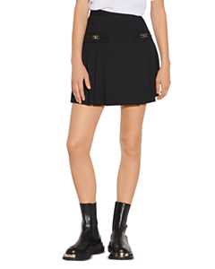 KATYNA TWEED PLEATED SKIRT