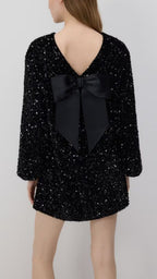 Flowering Girl Women Back Bow Dress