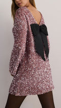 Flowering Girl Women Back Bow Dress