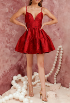 Jacquard Dopamine Slip Mini Dress