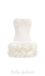 Flowering Girl Women CLEGG WHITE CORSET FLOWER TWO-PIECE SET