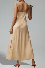 Flowering Girl Women Tersa Flower Tube Top Sling Maxi Dress