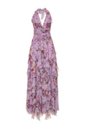 Flowering Girl Women Floral Haze Stretch Tulle Maxi Dress