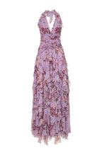 Flowering Girl Women Floral Haze Stretch Tulle Maxi Dress