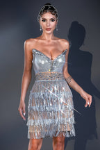 Flowering Girl Women Ceryn Diamond Sequin Corset Dress