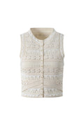 Crochet Top in ecru