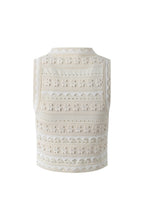 Crochet Top in ecru
