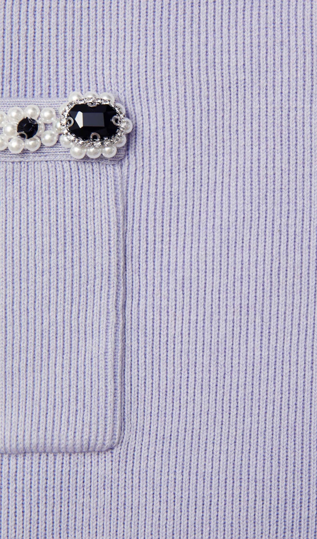 Flowering Girl Women Lilac Embellished Knit Midi Skirt