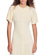Flowering Girl Women Menia knit Midi Dress in beige