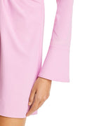 Flowering Girl Women ruched shirt mini dress in pink
