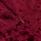 Flowering Girl Women Velvet High Neck Hollow Waist maxi Dress in burgundy