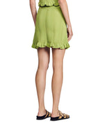 Flowering Girl Women Alina Knit Mini Skirt in Olive Green