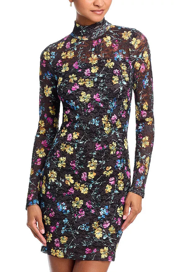 Puckered Lace Dress
