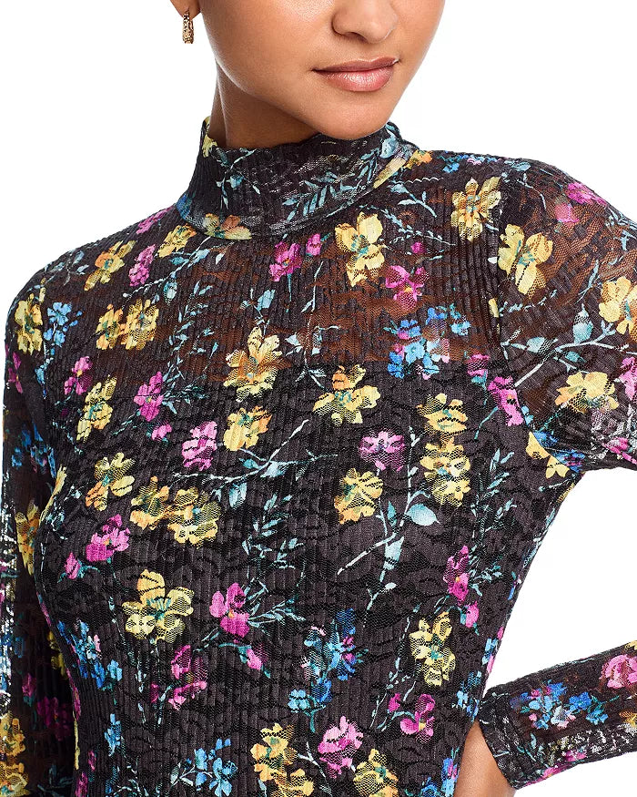 Flowering Girl Women Puckered Lace Dress