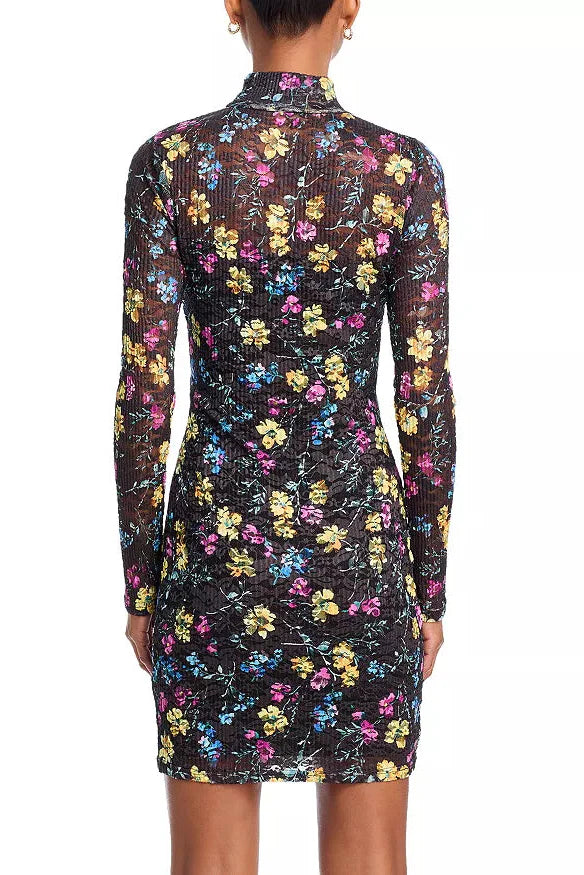 Puckered Lace Dress
