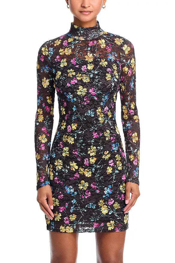 Puckered Lace Dress