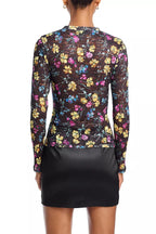Floral Puckered Lace Top