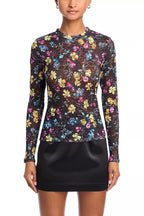 Floral Puckered Lace Top