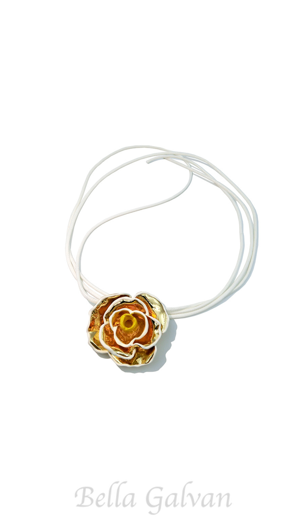 Flowering Girl Women flower rose necklace