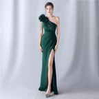 Crafted Flower With Beading Formal Dress