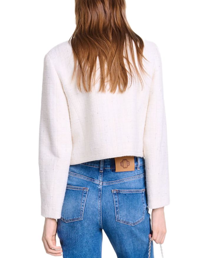 Flowering Girl Women voyce braided tweed cardigan in ecru