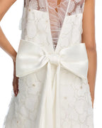 Flowering Girl Women Beaded Tulle Mini Dress