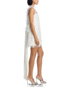 Flowering Girl Women Beaded Tulle Mini Dress